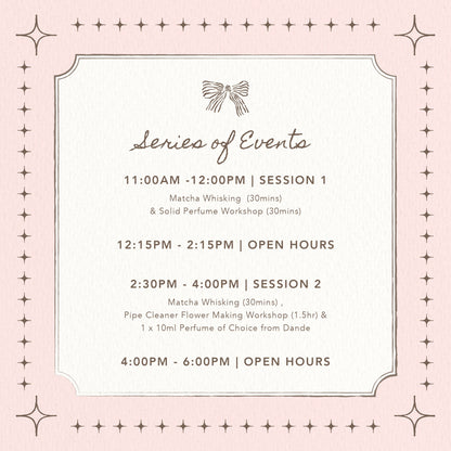 Dande x Mad Matcha: 2.30 pm - 4 pm, 7 February 2026 (Saturday)